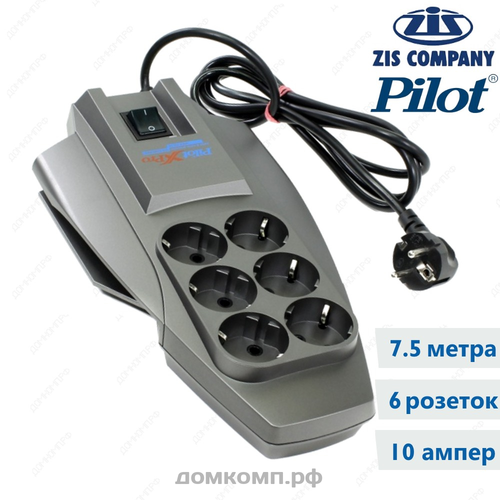 Сетевой фильтр ZIS Pilot X-Pro 10A-6-7M. Купить недорого на домкомп.рф